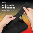 Hot Threadz Heated Hand Warmer 3 Heat Settings Water-Resistant Nylon Rechargeable Battery Black