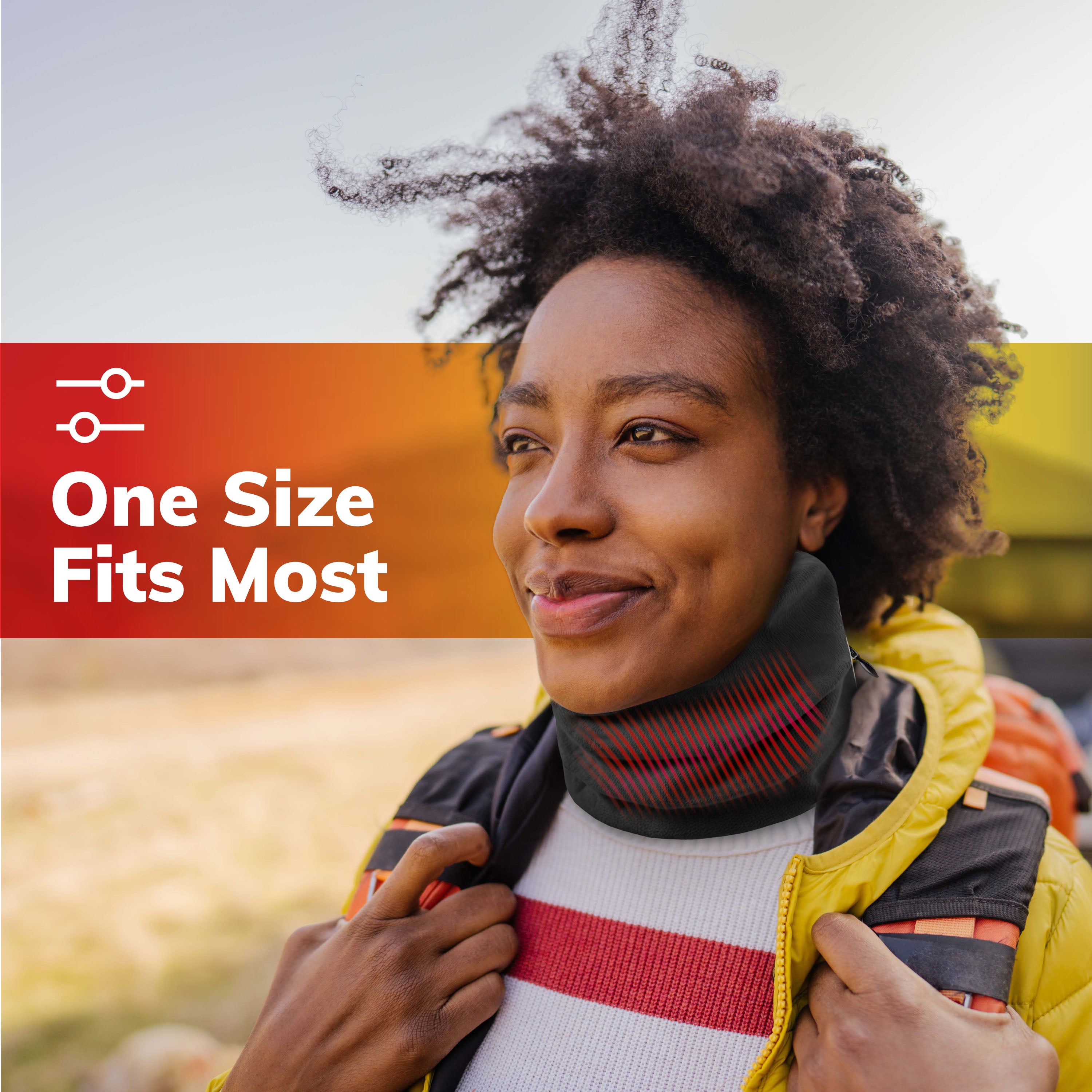 Hot Threadz Heated Neck Warmer 3 Heat Settings Polar Fleece & Arctic Plush Rechargeable Black